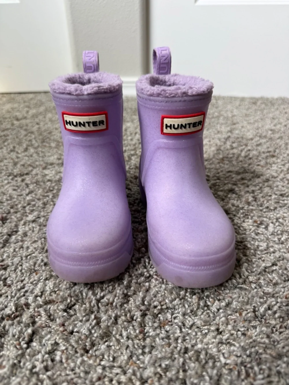 Hunter toddler fleece lined boots